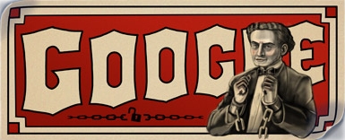 Magicianul Harry Houdini, sărbătorit de Google 