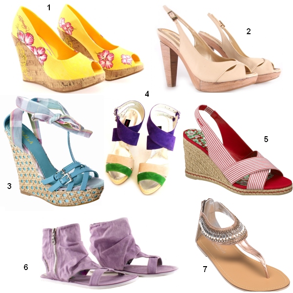 7 modele de sandale şi platforme, din magazine