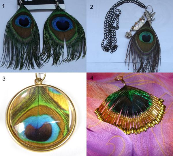 Penele de păun - imprimeuri şi accesorii în tendinţe