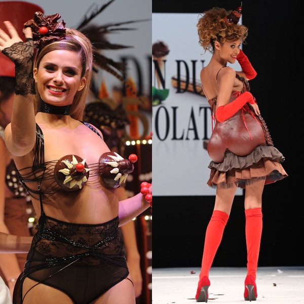 Ţinute spectaculoase la Salonul de Ciocolată din Paris 2011