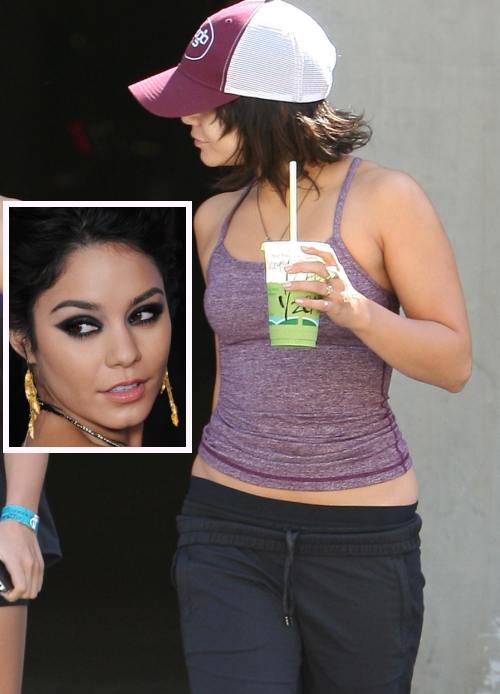 Vanessa Hudgens cu colacei pe talie
