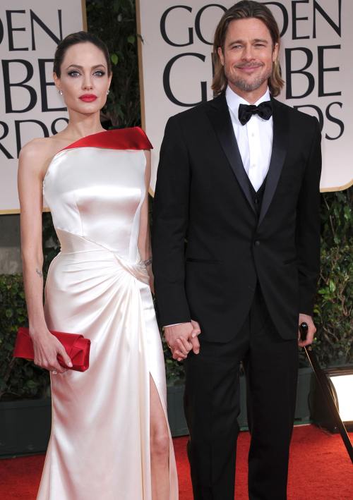 Brad Pitt, Angelina Jolie la Globurile de Aur 2012