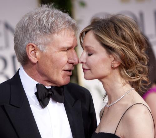 Calista Flockhart şi Harrison Ford 