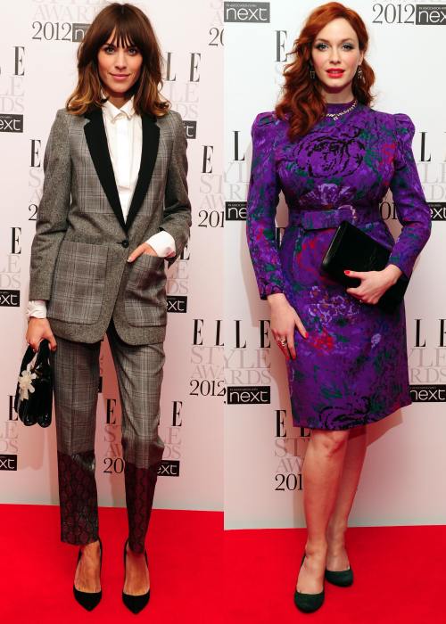 Alexa Chung, Christina Hendricks la Elle Style Awards