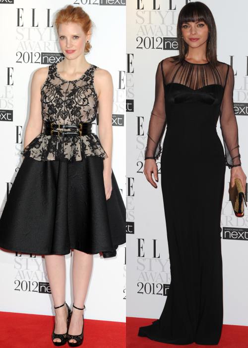 jessica Chastain, Christina Ricci la Elle Style Awards