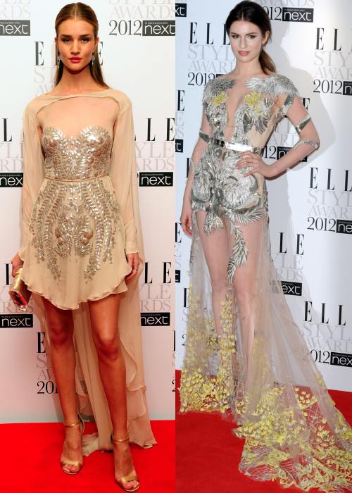 Rosie Huntington-Whiteley, Tali Lennox la Elle Style Awards