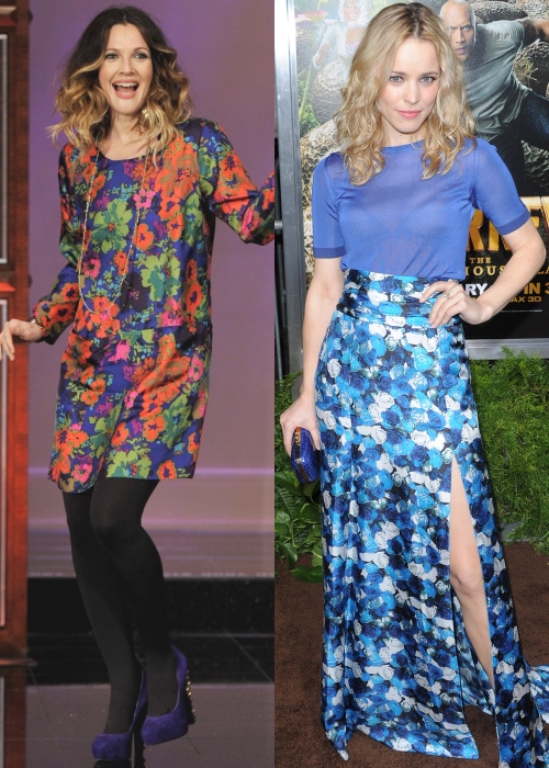 Vedetele poartă imprimeuri florale în toiul iernii. Hot or Not?