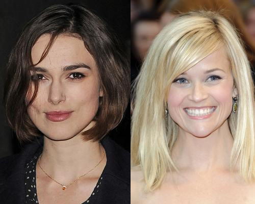 Keira Knightley, Reese Witherspoon cu tunsori bob
