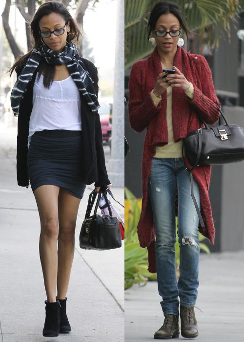 Zoe Saldana e tot mai slaba