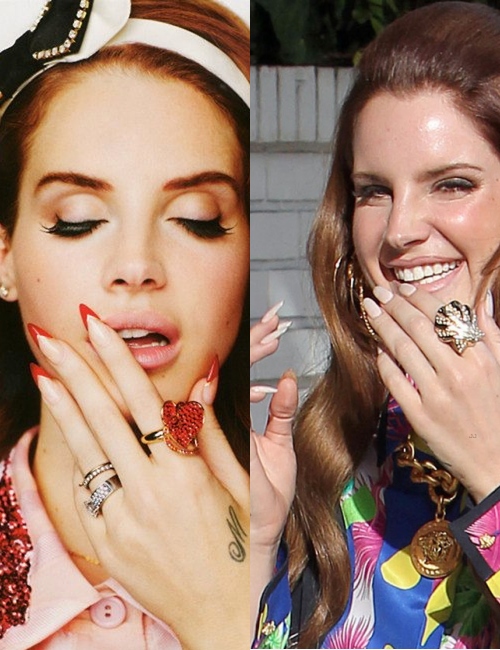 Lana del Rey lansează o nouă modă: unghiile ascuţite şi extrem de lungi