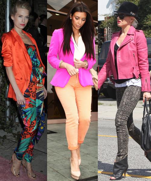 Kim kardashian, Gwen Stefani poarta culori tari