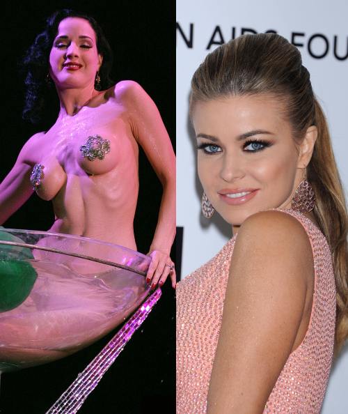 Dita Von Teese şi Carmen Electra 