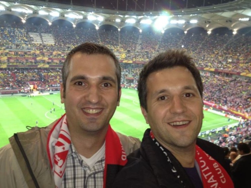 Finala Europa League: Andreea Raicu, suporter de lux pe stadion. Vezi cine a mai fost!