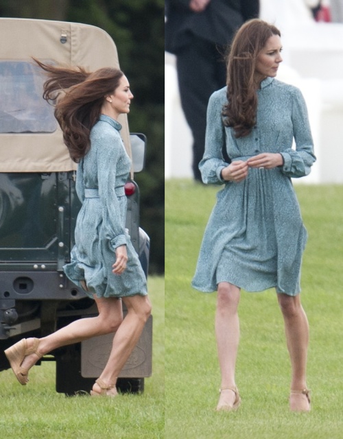 Foto: Lecţie de stil. Kate Middleton, două ţinute superbe în culori asemănătoare