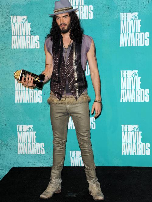 Russel Brand, excentric la MTV Movie Awards