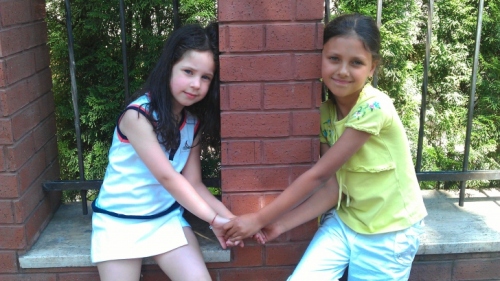 Foto: Ce frumoasă este Violeta, fetiţa Andreei Marin-Bănică!