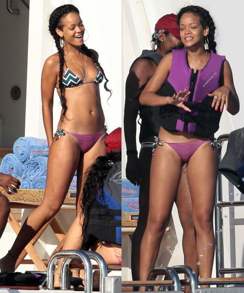 Poze: Rihanna în vacanţă. Vezi cum s-a distrat!