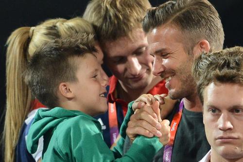 Ce drăguţ! David Beckham, un tătic model la Jocurile Olimpice