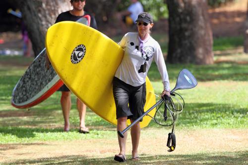 Helen Hunt, ţinută sport în Maui