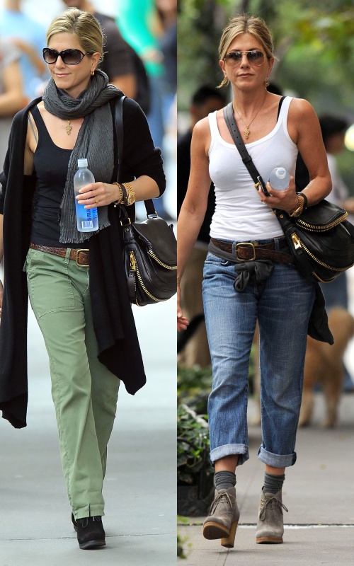 Stil de vedetă: Jennifer Aniston, simplitate vestimentară cu accente glamour