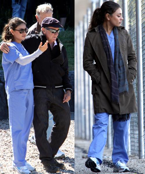 Poze: Mila Kunis pe platoul de filmare