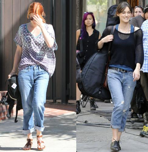 Boyfriend jeans, comozi şi cool. Vezi cum îi poartă vedetele!
