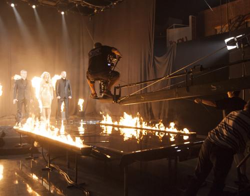Juriul X Factor în flăcări, la propriu
