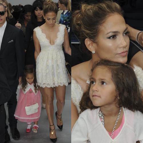 Micuţa "fashionistă"! J-Lo şi-a dus fetiţa la prezentarea de modă Chanel