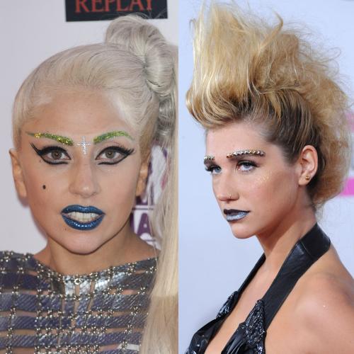 Machiaj excentric - Kesha şi Lady Gaga