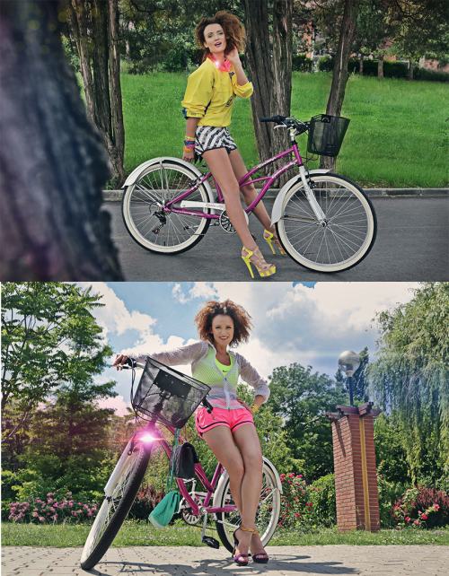 carmen negoita pe bicicleta