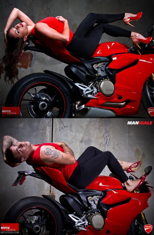 Nu doar femeile arată sexy pe motociclete. Uite cum s-au pozat ei! - Foto haioase