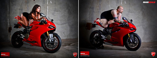 Nu doar femeile arată sexy pe motociclete. Uite cum s-au pozat ei! - Foto haioase