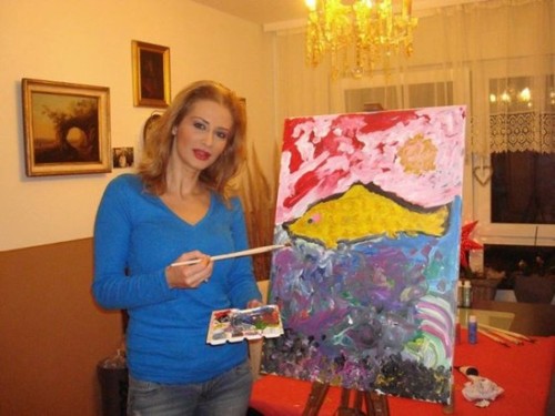 Vedete cu talente ascunse. Iată care sunt artiştii de la noi care se pricep la pictură!