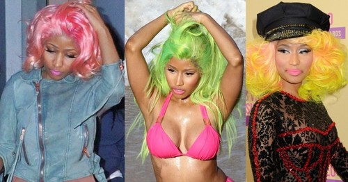 Vopsită sau naturală? Cum îi stă  mai bine cântăreţei Nicky Minaj?