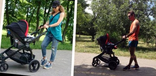Vlad Badea Brumă, prima plimbare alături de părinţii lui. Vezi cum arată proaspăta mămică!