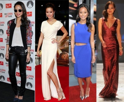 Look de copiat! Jamie Chung te învaţă cum să asortezi bulinele!