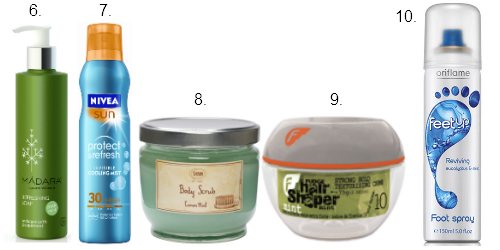 Noutăţile verii: produse cosmetice cu efect răcoritor