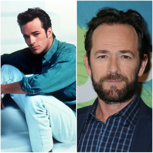 Luke Perry - then and now