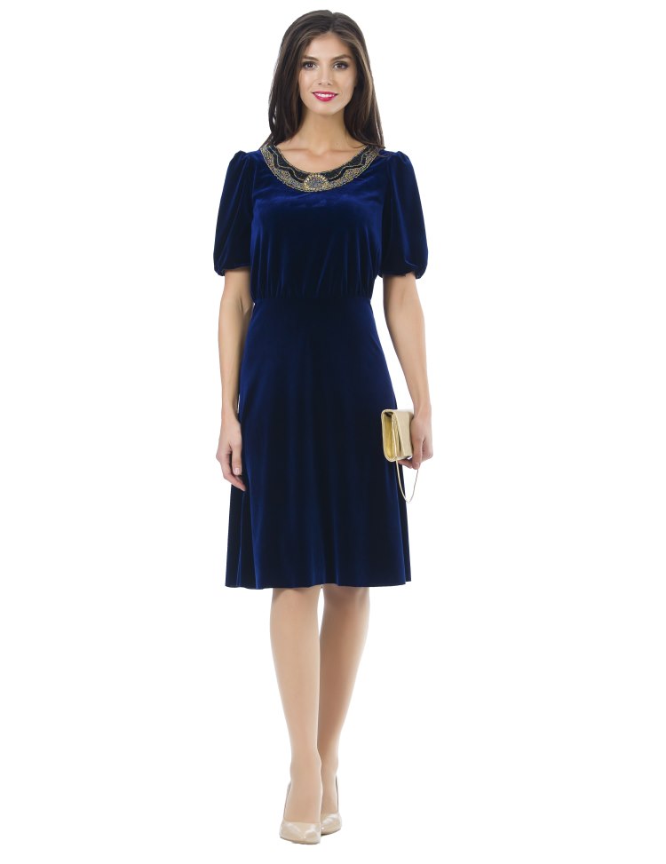 blue-velvet, rochie Sense
