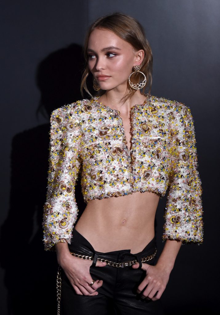 fata vanessei paradis si a lui johnny depp, lily rose depp lansare parfum chanel