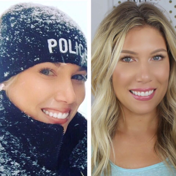 O frumoasă polițistă este beauty blogger în timpul liber