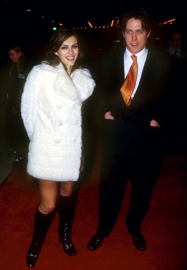Hugh Grant si Elizabeth Hurley, pe vremea cand formau un cuplu
