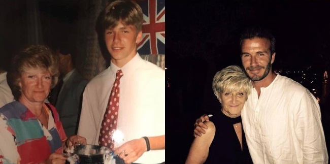 David Beckham alaturi de mama sa