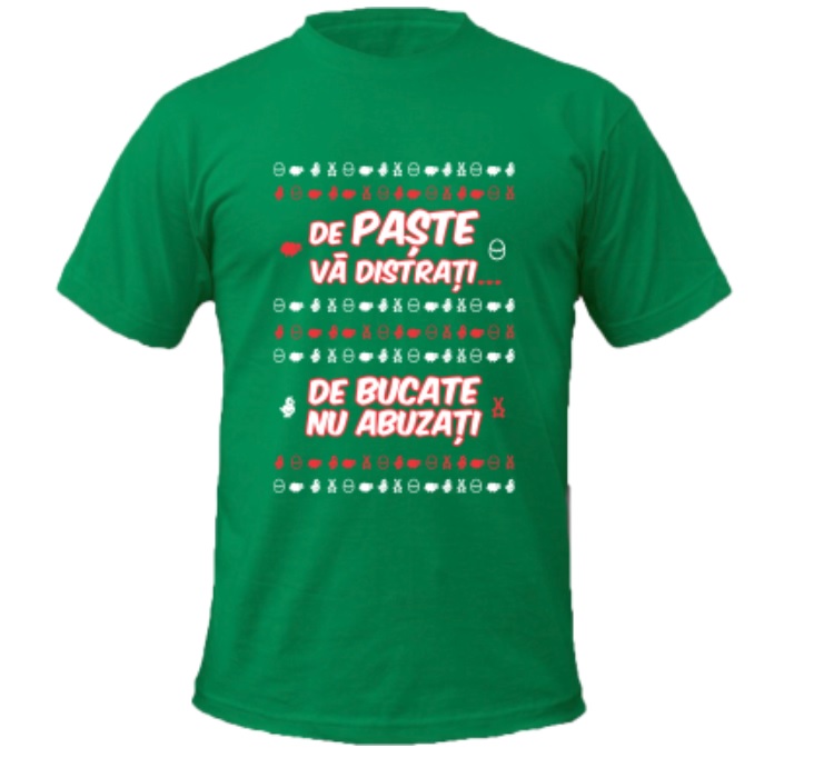 Cadouri de Paște-tricou personalizat cu mesaj amuzant