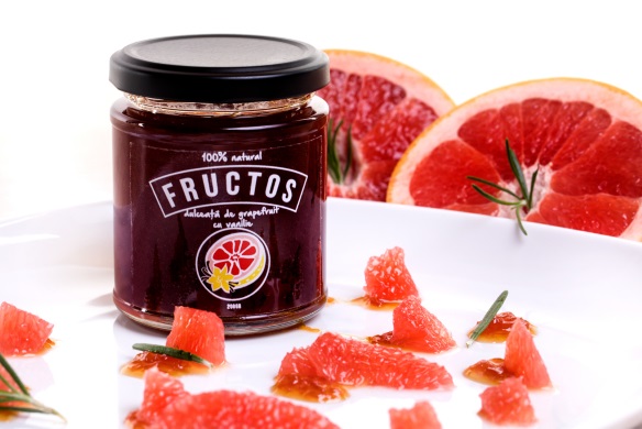 Dulceata de Grapefruit Rosu & Vanilie fructos