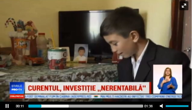 Mesajul dureros al unui copil din Romania