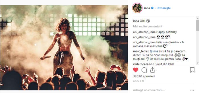 Pagina Innei de Instagram