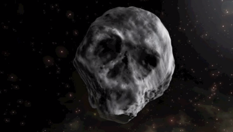 asteroid in forma craniu