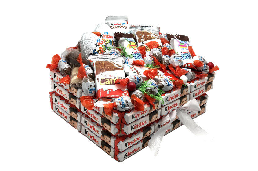 Cutie de cadou cu dulciuri Kinder