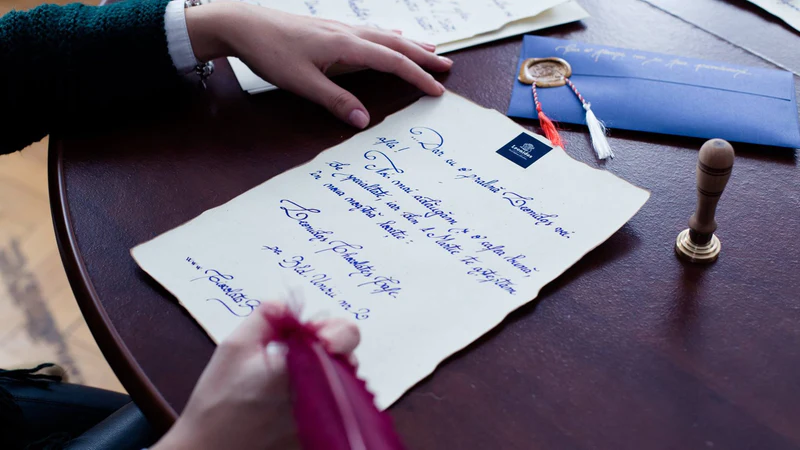 250 de scrisori caligrafiate manual de Livrez Dragoste vor aduce un zâmbet călătorilor din „metroul lui Moș Crăciun”, marți, 6 decembrie 2022